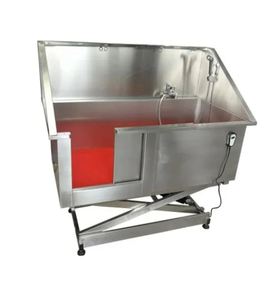 Pet Grooming &amp; Cleaning Stainless Steel Electric Lifting Pet Bath Pool for Veterinary Hospital