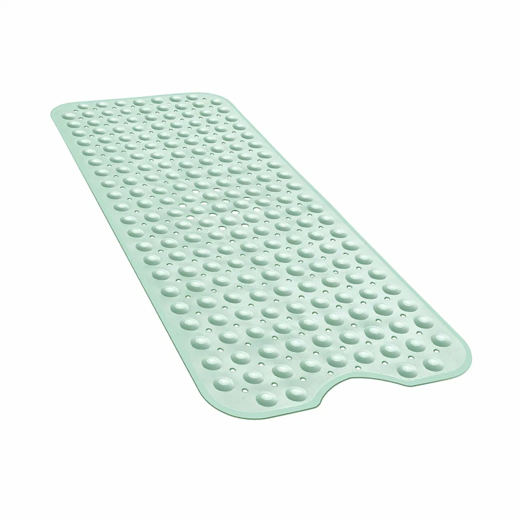 Suction Drain Holes Clear Shower Safety Bathroom Non-Slip Extra Large Bathtub Mat